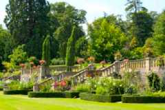 garden terrace at Englefield House